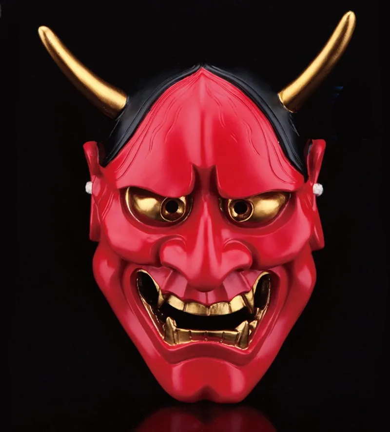 японская маска демона тенгу кабуки. японская маска демона тенгу кабуки. японский злой дух с красным лицом. японский злой дух с красным лицом. маска oni.
