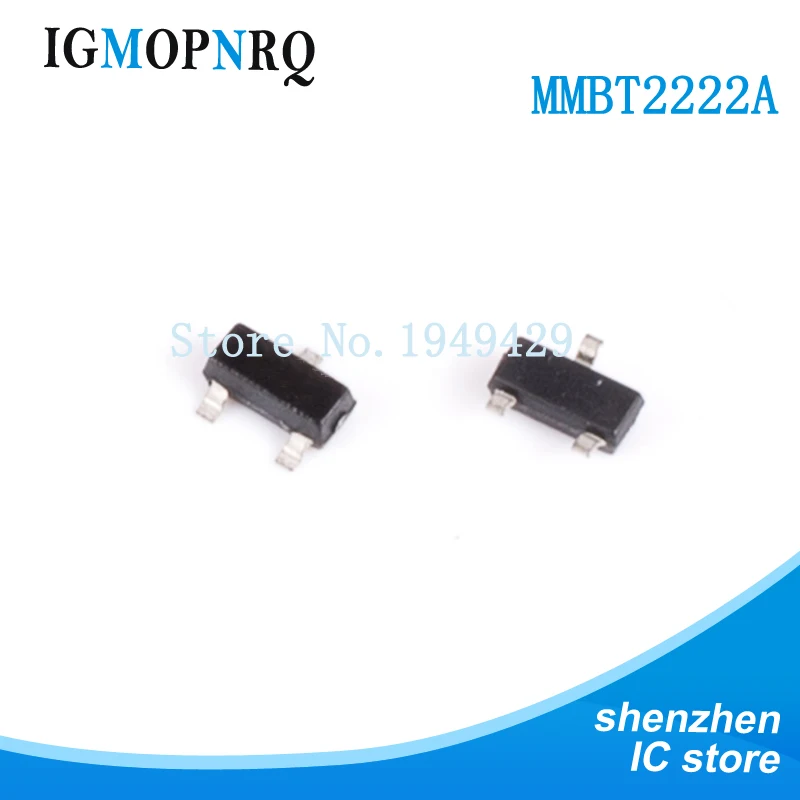 Новинка 100 шт./лот MMBT2222A 2N2222A транзистор SMD 1P screen SOT-23 | Электронные компоненты и