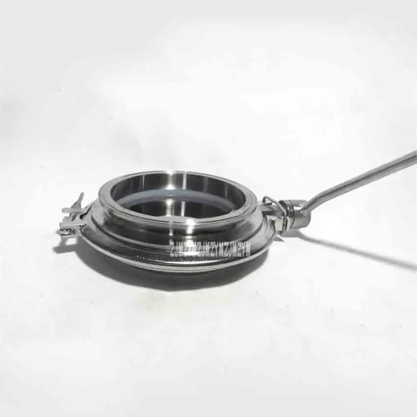 

SS304/SS316L Stainless Steel Turnover Hopper Hygienic Quick-install Valve DN250 Manual Welding Ends Powder Butterfly Valve 256mm