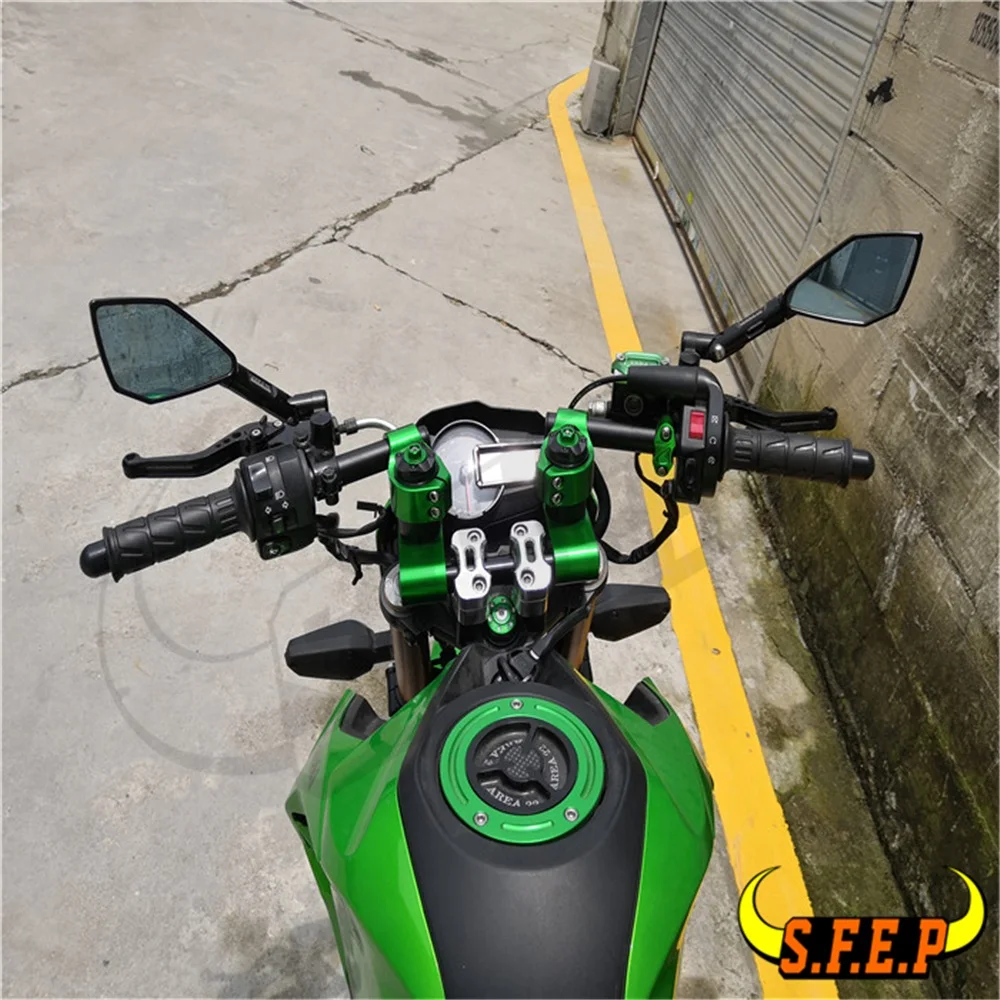 Мотоцикл CNC Алюминиевый зажим на ручках для Kawasaki Z125 Z125Pro|Руль велосипеда| |