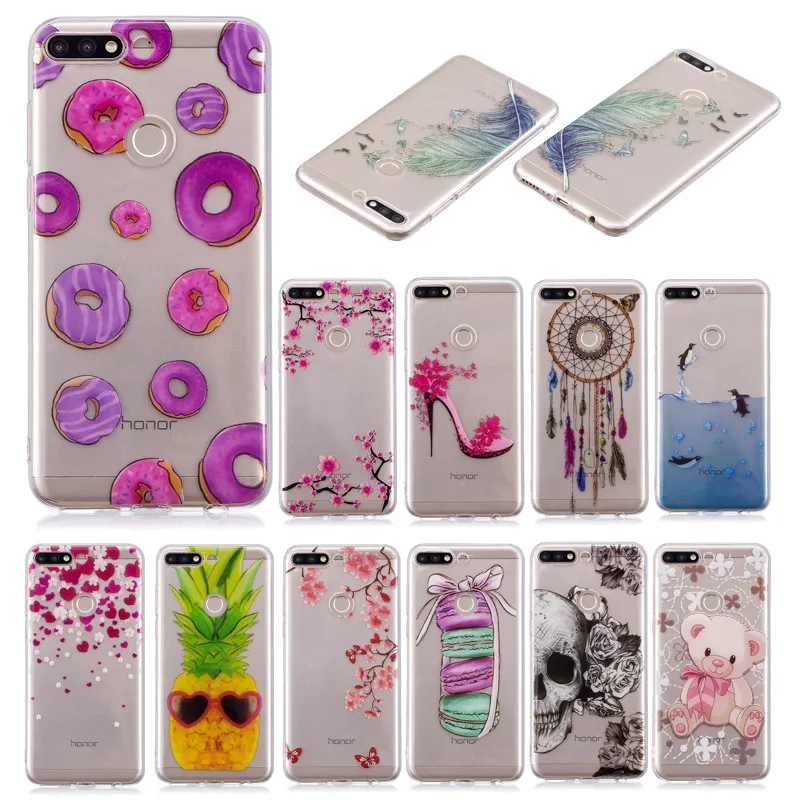 

Huawei Y7 Prime 2018 Silicon Case Cartoon Anime Soft Silicone TPU Back Cover Case for Huawei Y7 Prime 2018 Honor 7C Pro 5.99