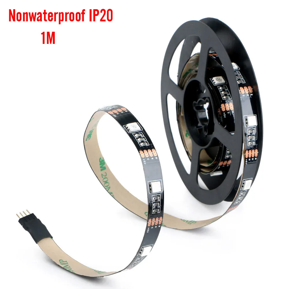 DC5V USB Светодиодная лента 5050 RGB гибкий свет 1 м 2 ТВ фоновое освещение с 17key