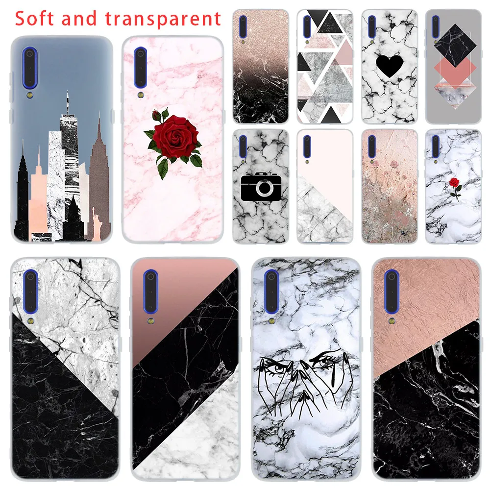Мягкий чехол для телефона с мраморными цветами Xiaomi 9 8 A2 A3 lite Mi 9t CC9 9se 5X 6 10 Max3 6X Note10 Pro