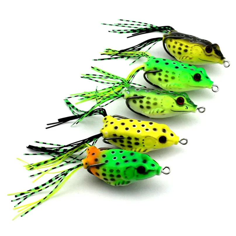 world wind 5pc Cute Large Topwater Fishing Lure Crankbait Hooks Bass