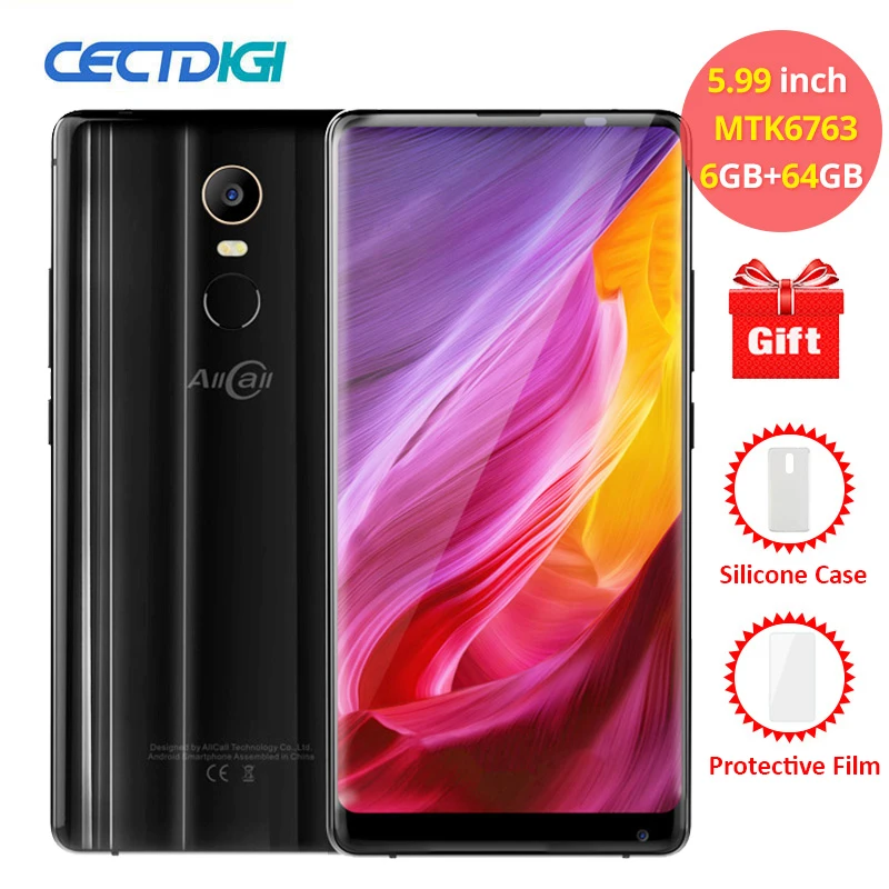 

Allcall Mix 2 Smartphone Face Unlock Wireless charging 5.99 inch 18:9 Display 6GB RAM 64GB Mobile Phone 3500mAh Android 7.1 16MP