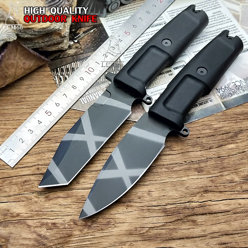 

LCM66 high quality Fixed Blade Knife 7Cr17Mov Blade TPR Handle Hunting tool Extrema Camping knife outdoor Survival Outdoor tool