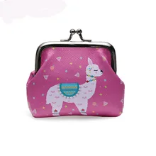 Большая скидка! Модный женский кошелек с принтом альпака, мини кошелек для милой девушки, сумка для монет, кошелек для мелочи, подарок для девочки