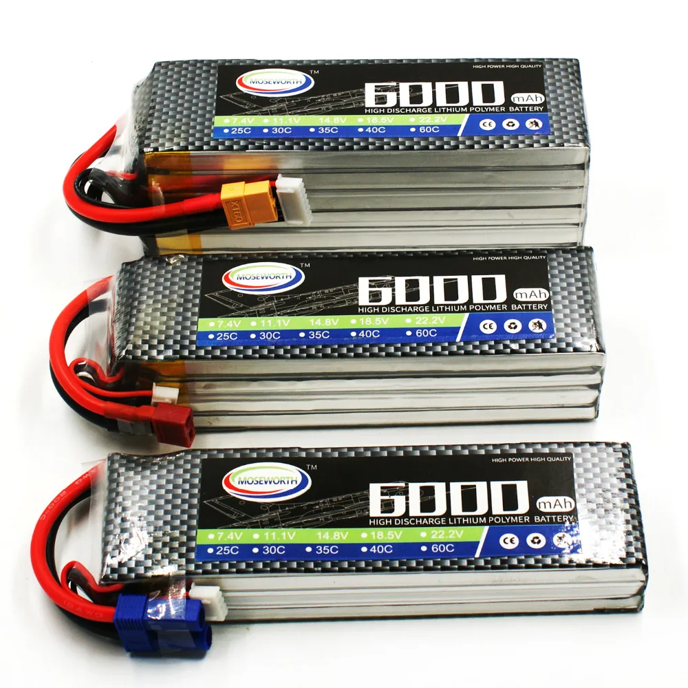 RC LiPo батарея 3S 11,1 V 6000mAh 40C-80C для радиоуправляемого дрона квадрокоптера самолета вертолета автомобиля лодки радиоуправляемые модели игрушки батареи Lipo 3S