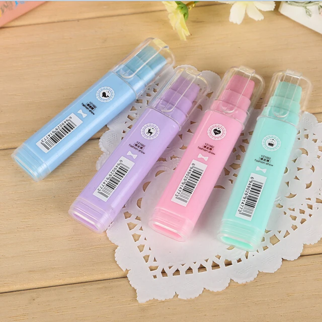 Korean Creative Stationery Bullet Lipstick Style Eraser Colored Cut