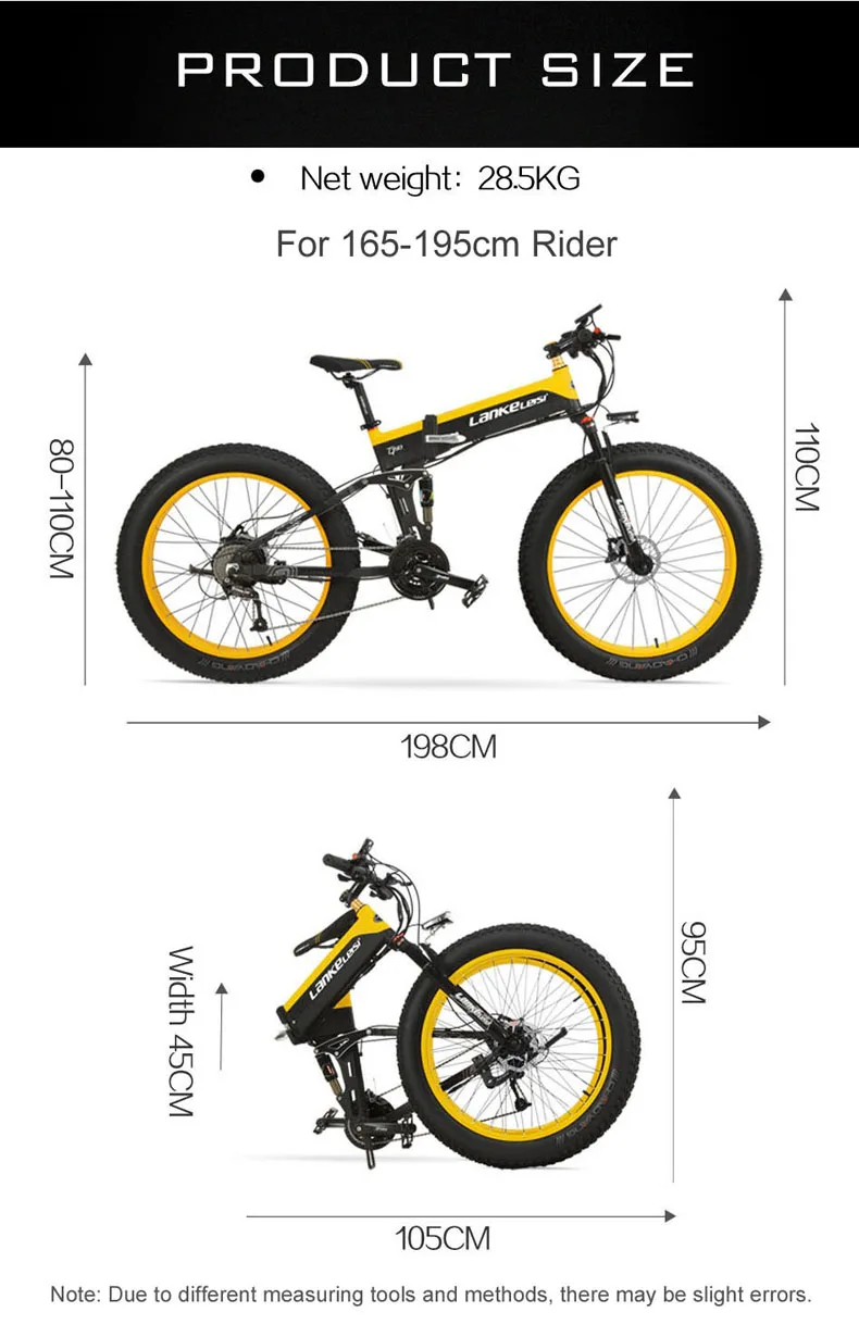 T750Plus 1000 Вт Электрический горный велосипед 27 скоростей Снежный велосипед складной электровелосипед городской велосипед дорожный велосипед 5 PAS полная подвеска 26 ''4,0 Fat Tire