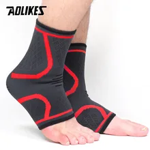AOLIKES 1 пара спортивный безопасный с поддержкой лодыжки Бадминтон Баскетбол Футбол фиксирующая поддержка лодыжки Защита эластичный нейлоновый ремешок скоба