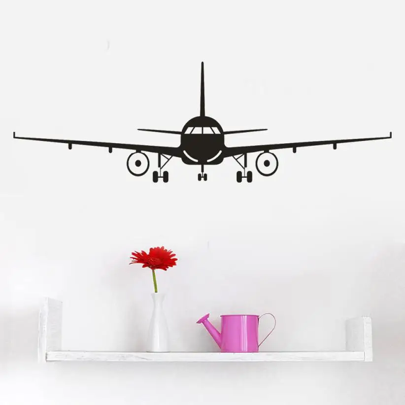 

1pcs 3D Cartoon Airplane and Hot Air Balloons Removable Wall sticker Vinyl Decals For Kids Room Boys Home Decoration Mural 803