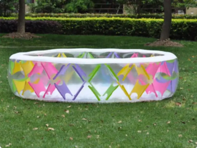

INTEX 56494 infant color pinwheel family pool inflatable pool children's wading pool BB large pool of high-quality 229*229*56CM