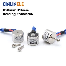 D20mm * H15mm Holding Elektrische Magnet Hebe 2,5 KG/25N Magnet Sucker Elektromagneten DC 6V 12V 24V Nicht-standard benutzerdefinierte