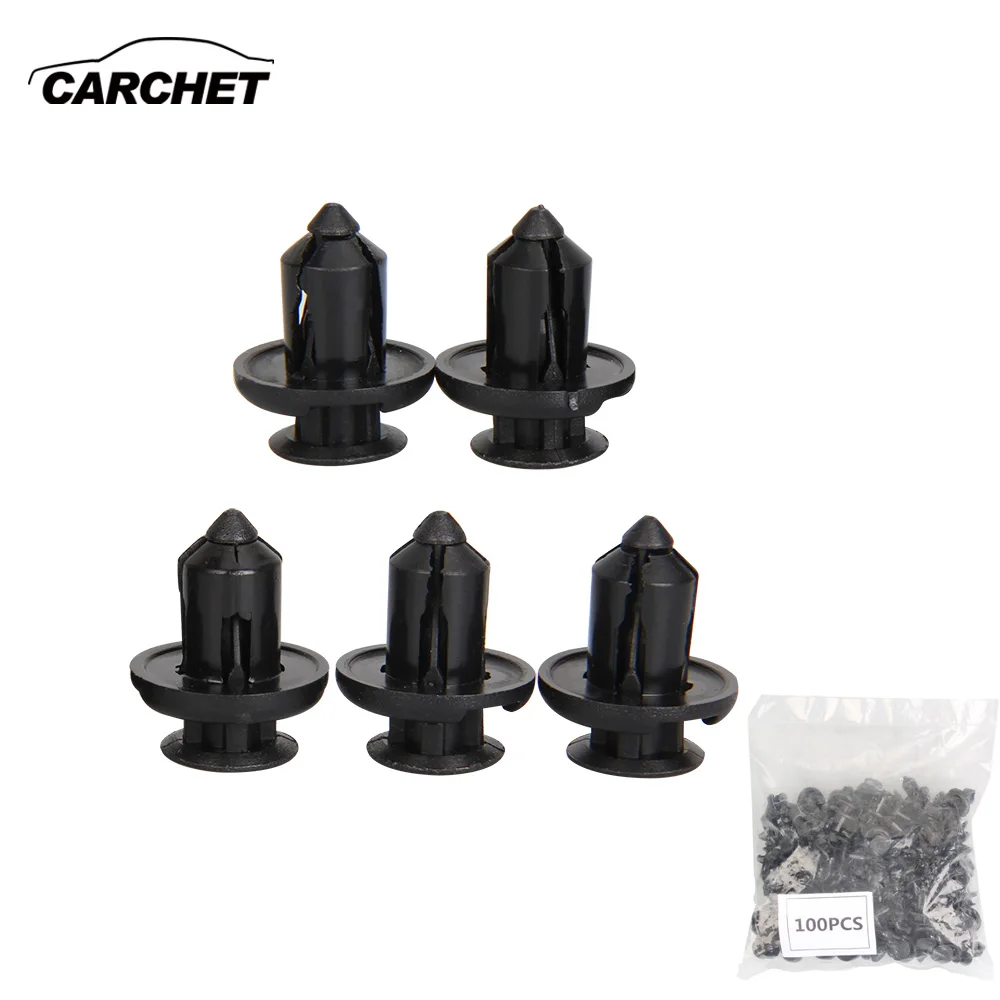 CARCHET 100 Pcs Bumper Hood Fender Splash Guard Retainer Clips
