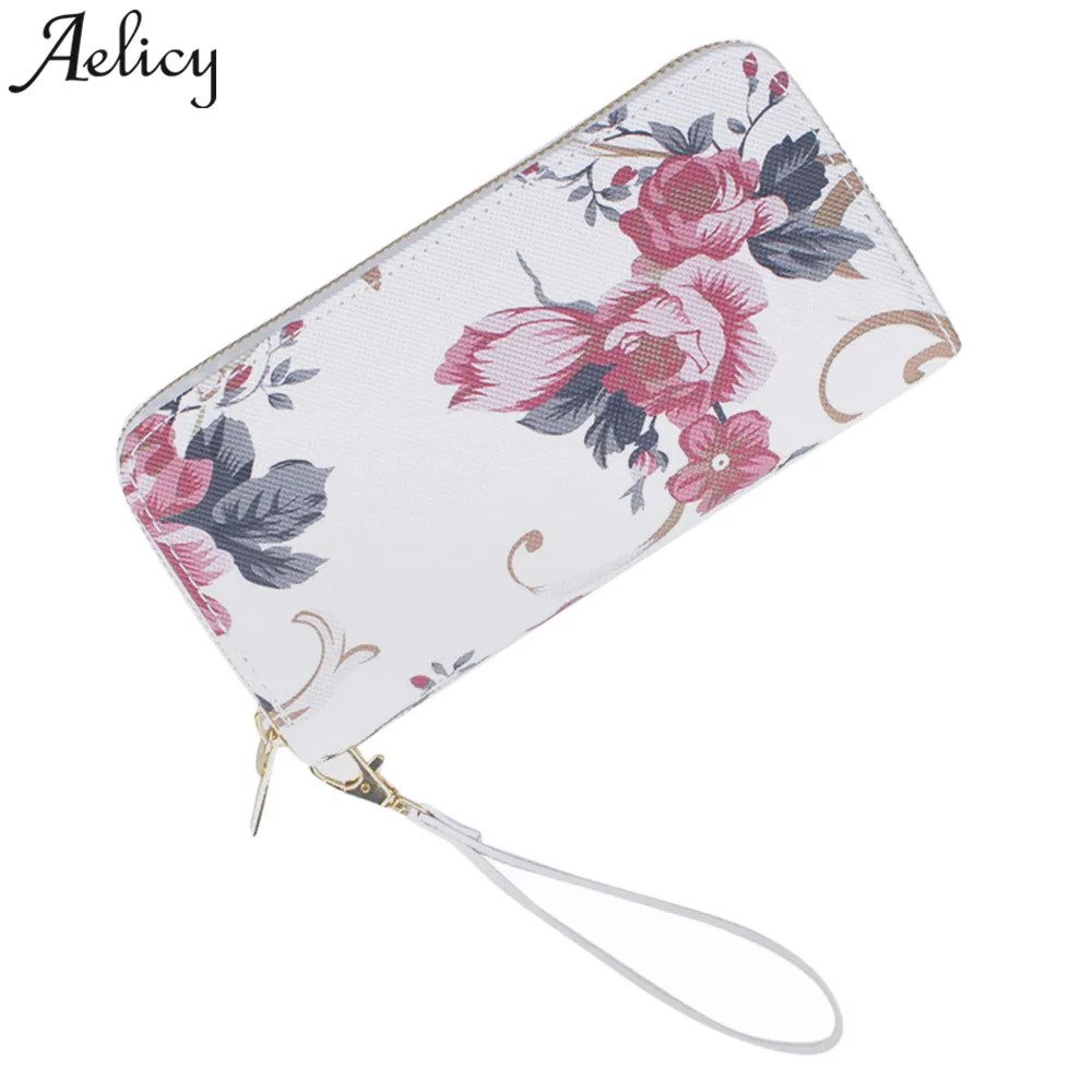 Женский кошелек с камнями Aelicy модный для девушек монет сумка телефона Прямая