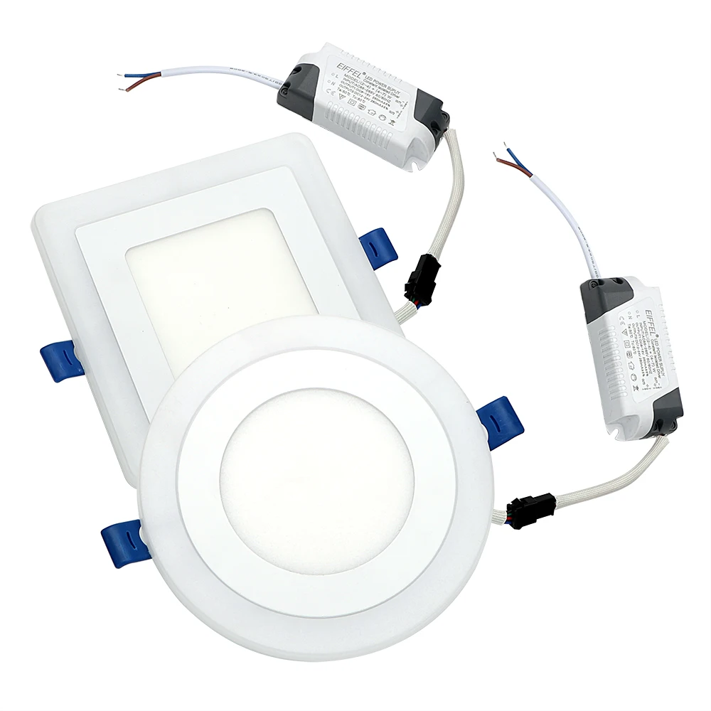 

ITimo Ceiling Down Lamp Downlight Ultra-Thin Home Lighting Double Color LED Panel Lights Round Square Panel Indoor Lighting