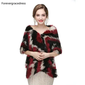 

Forevergracedress 2019 Elegant Soft Autumn Winter Faux Fur Bride Wedding Wraps Bolero Jackets Bridal Coats Shawls Scarves PJ424