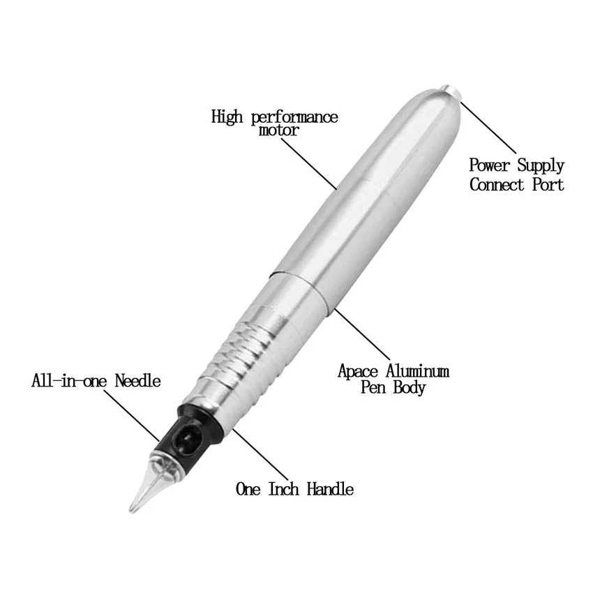 Набор для тату-машины, электропитание, ножная Педальная машинка, ручка, иглы для татуировки, для бровей, Перманентный макияж, 3D вышивка, комплекты для тату, поставка