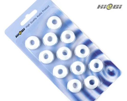 

HG High Quality White Donut Foam Cushions for Earphones Earbuds (6 pairs)