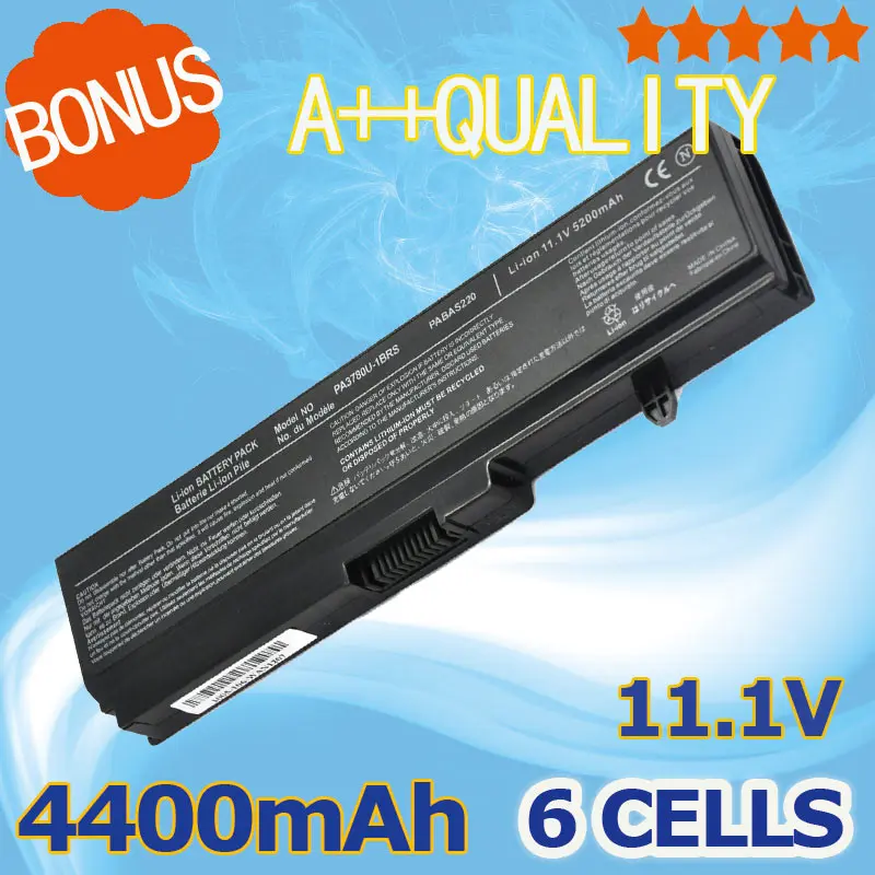 

New Rechargeable Laptop Battery PA3728U-1BRS PA3780U-1BRS for Toshiba PA3780 T130 T132 T110 T130 T110D-00C T130-130