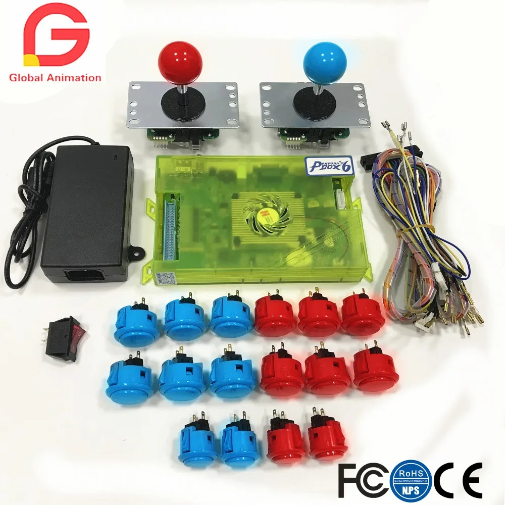 DIY аркадный набор Pandora box 6 1300 в 1 игровая доска и оригинальный SANWA Джойстик кнопка