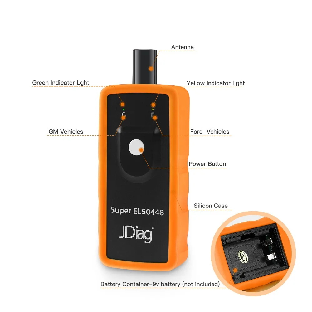 JDiag Auto Tire Pressure Monitor Sensor Tire Pressure Reset System TPMS Super Relearn Reset Activation Tool for car Vehicles