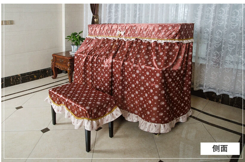 

1SET High Grade New Classical Romantic Piano Art Full Artical Piano Cover with Stool Cover KQ 011