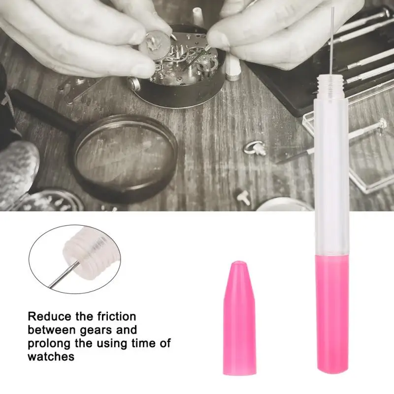 

3Pcs/Set Lubricant Oiler Pen Pin Needle Oil Lubricant For Watch Sewing Tip Mini Oil Pen Watch Clock Repair Tool for Watchmakers