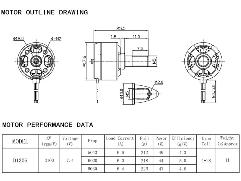 Racerstar 1306 BR1306 Racing Edition 3100KV 1-2S CW/CCW бесщеточный двигатель для 150 180 200 многовинтовой модели радиоуправляемых квадрокоптеров