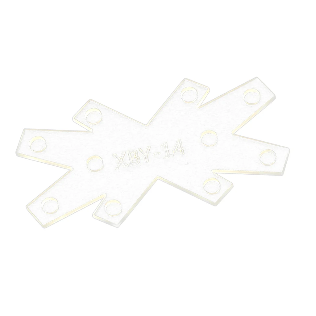 Keyring Key Chain Clear Acrylic Leather Craft Pattern Stencil Template DIY Craft