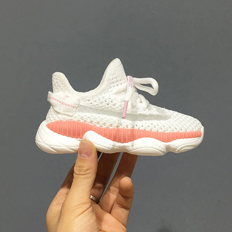 

2019 autumn shoes kids sneakers hollow mesh sports shoes for boys girls color matching soft sole toddler Little running shoes