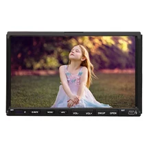 Estéreo Doble 2 Din GPS Reproductor de DVD FM AM Car Subwoofer de Radio Control Del Volante de Bluetooth USB SD de Música 7 “pantalla táctil