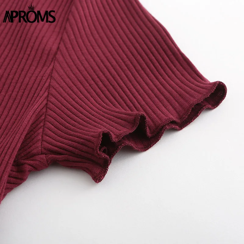 Aproms Sexy V Neck White Ribbed T-shirt Casual Short Sleeve Basic T shirt Women Crop Top Female Streetwear Cropped Tshirt Tees Aproms Sexy V Neck White Ribbed T-shirt Casual Short Sleeve Basic T shirt Women Crop Top Female Streetwear Cropped Tshirt Tees