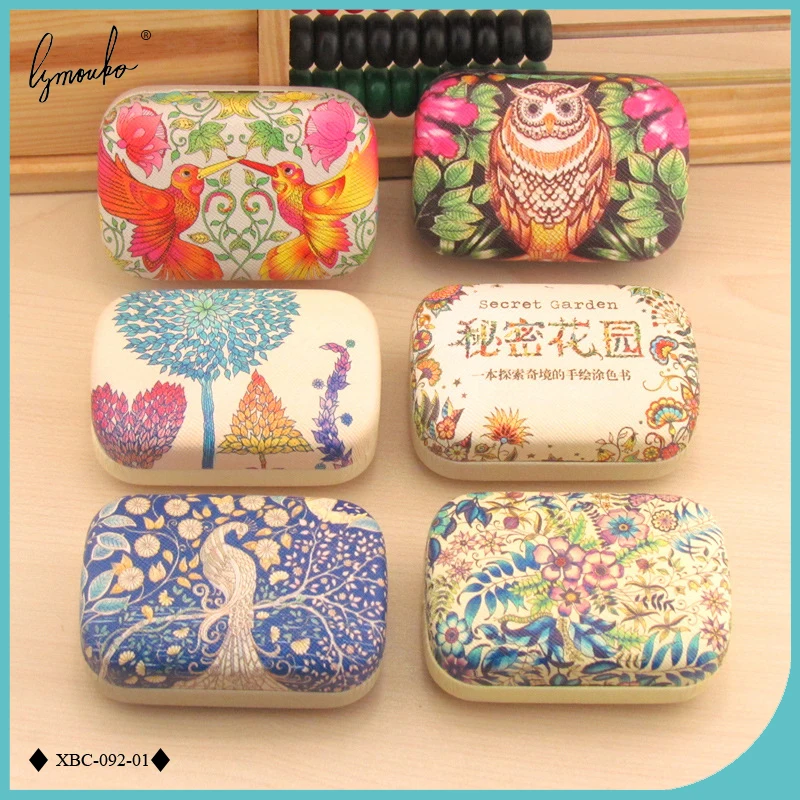 

Lymouko Hot Sale Charm Coloured Drawing or Pattern for Animal Contact Lens Case with Mirror Holder Lenses Box for Women