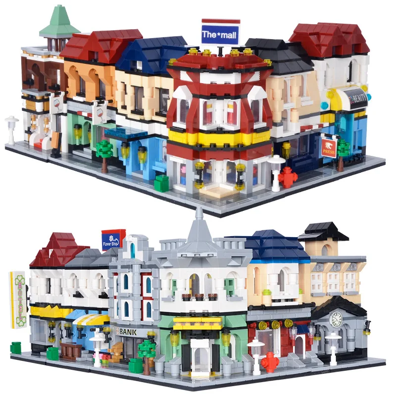 Конструктор серии город уличный центр архитектура КБД финансовый книжный