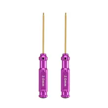 2,0 ММ белое стальное титановое покрытие Шестигранная отвертка Набор инструментов для радиоуправляемого вертолета дрона