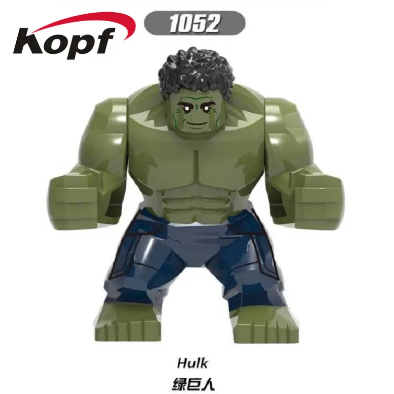 

Building Blocks Avengers 4 Endgame Space 7Cm Big Iron Monger Hulk Whiplash Action Figure Model For Children Gift Toys XH 1052