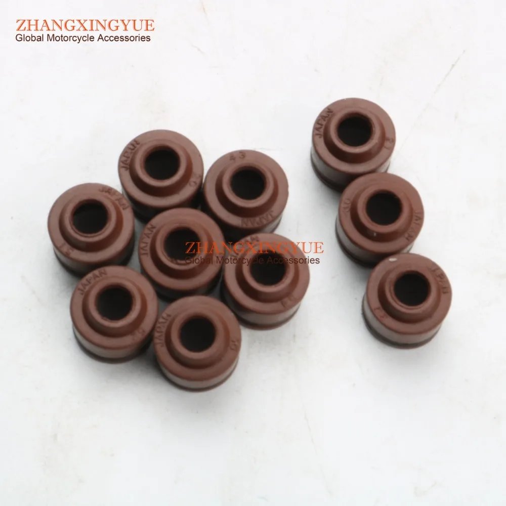

10pc High quality valve oil seal for KYMCO Movie 1Euk3 XL People Eu3 Quannon Naked Agility R16 Super 8 Vivio 125 150cc 00122779