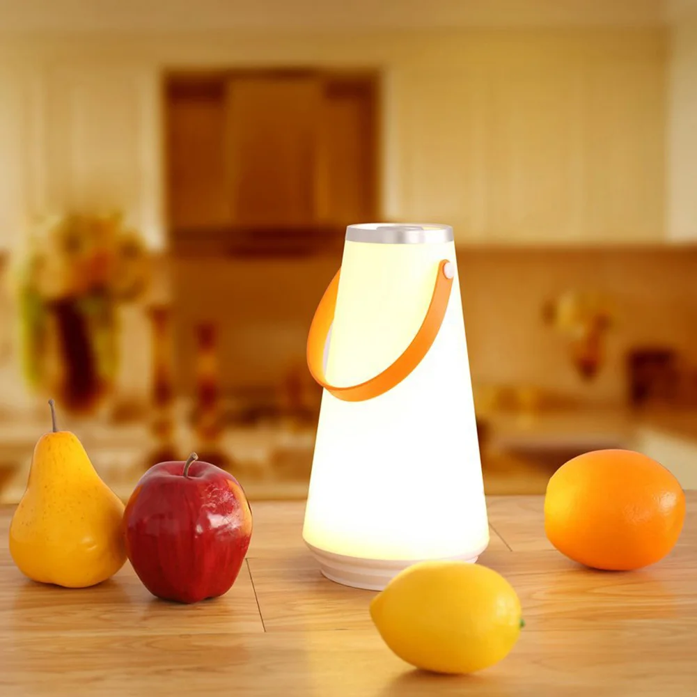 

Creative LED Table Lamp Dimmable Night Light Touch Sensor Warm Soft Outdoor Camping Lantern Hanging USB Rechargeable Lamp