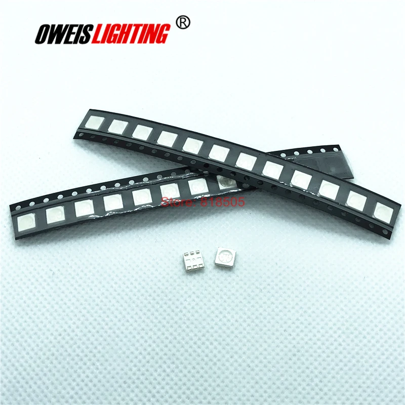 1000PCS 5050 850NM (28-30mW) / 940NM (18-20mW)  SMD LED  IR LEDs 20mA 0.3w 1.3-1.5v 5.0*5.0mm Infrared emitting LED