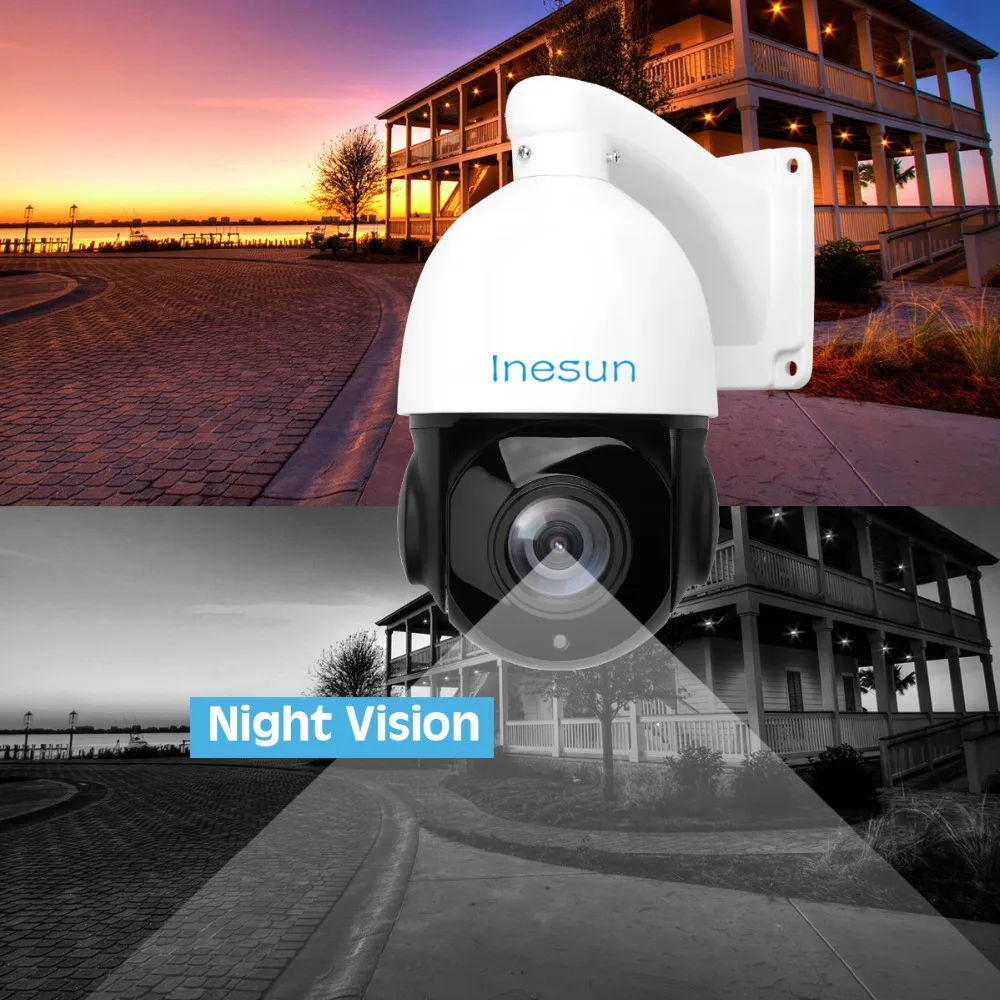 Inesun Outdoor PTZ POE Kamera Pan/Tilt/ 30x Zoom 5MP Ultra HD Sicherheit PTZ IP Speed Dome Kamera h.265 Kompatibel Dahua Hikvision Inesun Outdoor PTZ POE Kamera Pan/Tilt/ 30x Zoom 5MP Ultra HD Sicherheit PTZ IP Speed Dome Kamera h.265 Kompatibel Dahua Hikvision