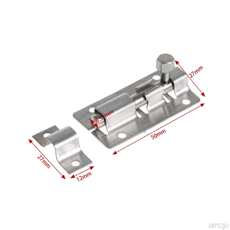 2 шт 2 Inch Нержавеющая сталь замок дверь с защелкой безопасности замок-задвижка окна ворота защелка защитный Болт замок для шкафа защелка