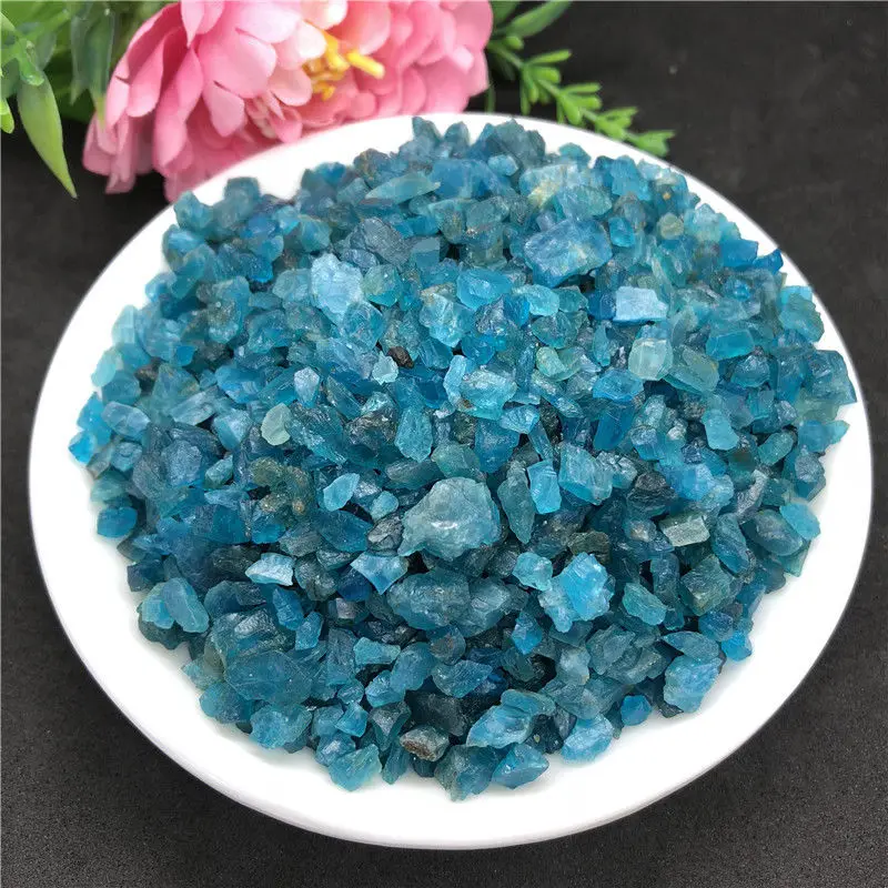 

50g Natural Blue Apatite Gem Small Rough Stone Specimen Healing Mineral Decor Natural Stones and Minerals Stones and Crystals