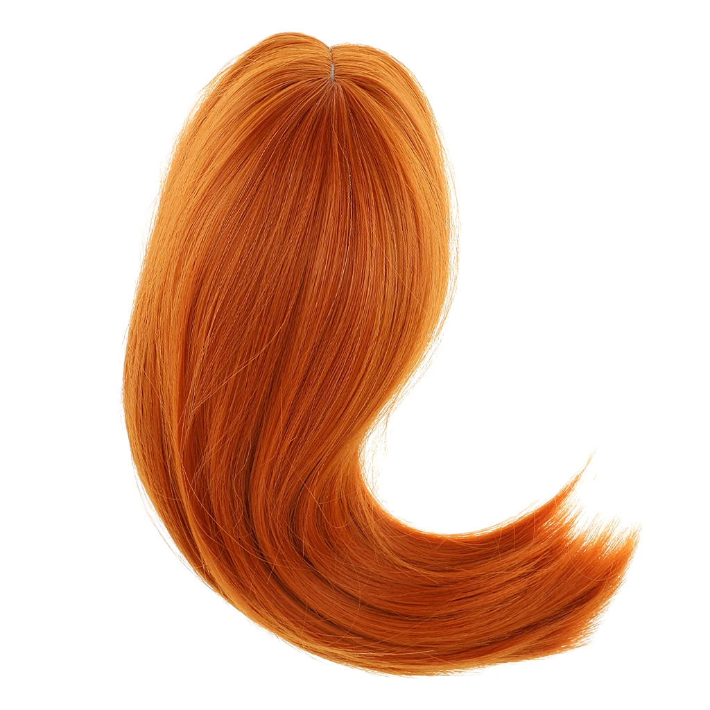 6 Colors DIY Hair  28cm Hair Doll Wig for 18'' American Dolls Accessories Handmade Making Wig For Baby Dolls Yellow Brown