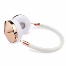 Мода розовое золото Беспроводной Bluetooth гарнитура наушники с микрофоном стильные на ухо поделиться наушники для Для женщин девочек Liboer BT88