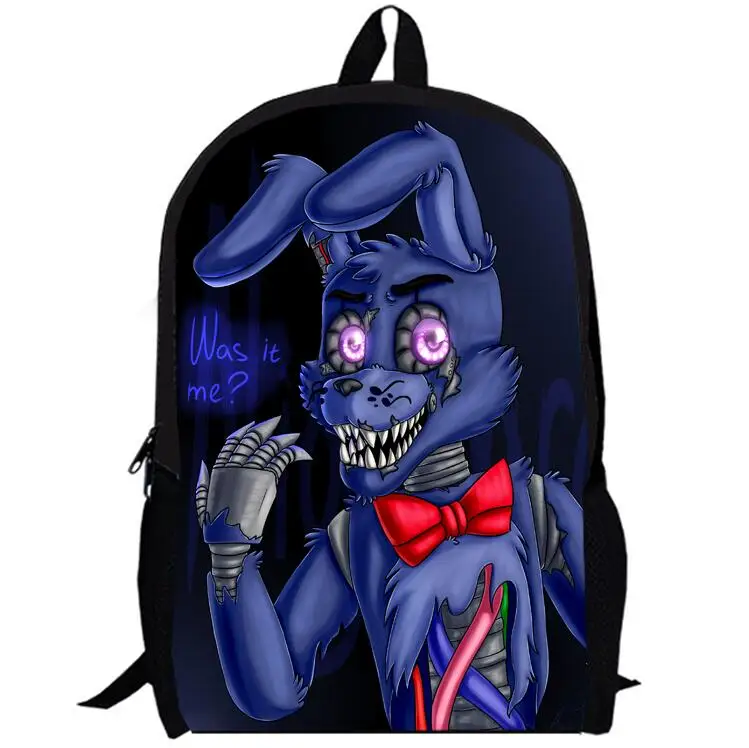 13inch game anime backpack double layer children Freddy Chica Foxy Bonnie pre-k School bags men custom made | Багаж и сумки