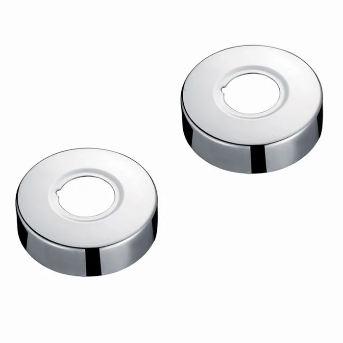 

Free shipping 1 pair bathroom basin sink Shower faucet chrome stainless steel bending angle hole cock cover plate SV052