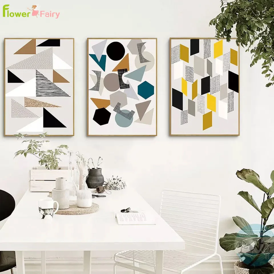 Abstract Geometric Canvas Painting Nordic Posters Picture For Living Room Wall Art Pictures Prints Home Decor Gift Unframed