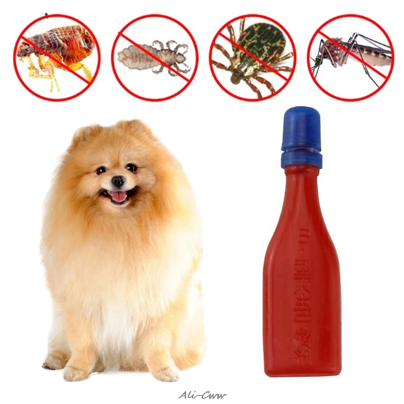 Pet Insecticide Flea Lice Insect Killer Spray Mites Ticks Drops For Dog Cat Puppies Kittens Treatment Pest Control Repellent